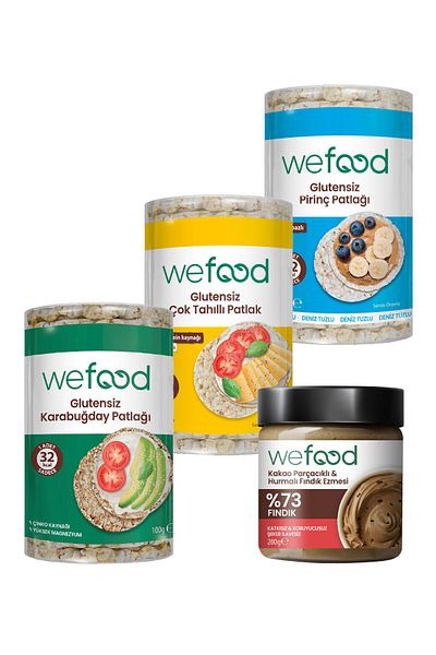 Wefood Hazelnut Paste with Cocoa Chips 200 Gr + Wefood Patlak Trial Package