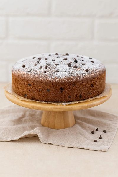 ERKUGO Bamboo Oval Pedestal Presentation Stand, Cake Riser (24.5X5.5Cm)