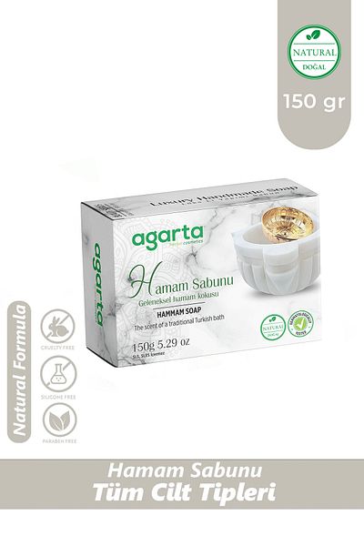 Agarta Turkish Bath Soap Natural 150 Gr