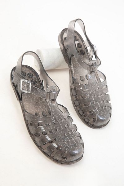 SOHO Black Glitter Women's Sandals 20787