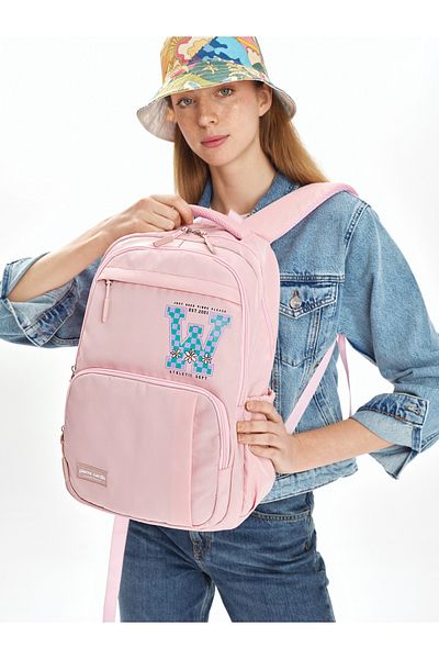Pierre Cardin Pink Children's School Backpack 07Pct1003