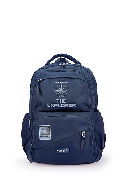 Pierre Cardin Rucsac albastru pentru școală pentru copii 07PC18117