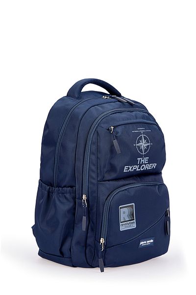 Pierre Cardin Rucsac albastru pentru școală pentru copii 07PC18117
