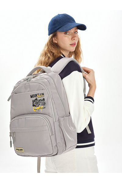 Pierre Cardin Gray Children's School Backpack 07Pct1801311