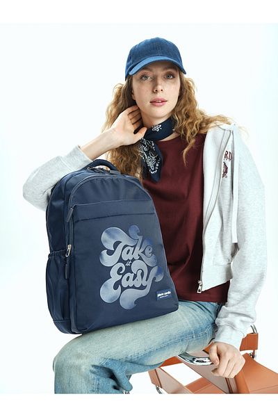 Pierre Cardin Rucsac albastru pentru școală pentru copii 07PCZ1006