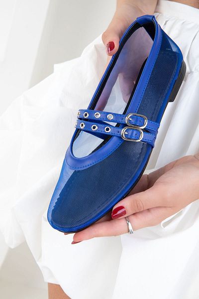 SOHO Navy Blue Women's Ballerinas 20466
