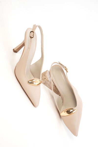 SOHO Bej Kadın Klasik Topuklu Ayakkabı 20800