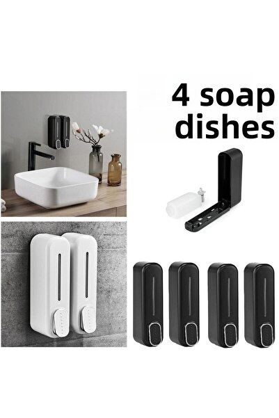 mrtbilisim 4 buc. Dozator de săpun de 350 ml de nouă generație, montat pe per...