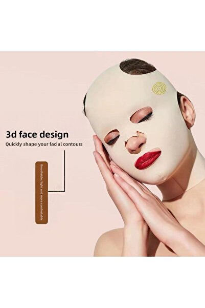 Tinybabyconcept 3D Face Lift Mask Face Corset V Line Shaper Double Chin and Cheek Lifter Anti-Wrinkle