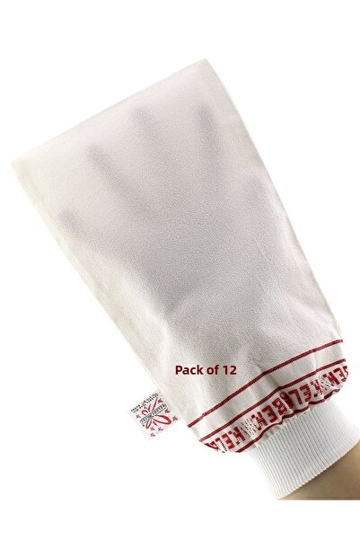 Kelebek Kese 12-Piece Thick Butterfly Patterned Luxury Bath and Spa Pouch wit...