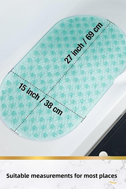 Pimula home Χαλάκι μπάνιου σιλικόνης - Σούπερ αντιολισθητικό και αντιολισθητικό μπάνιου και ντους με βεντούζες