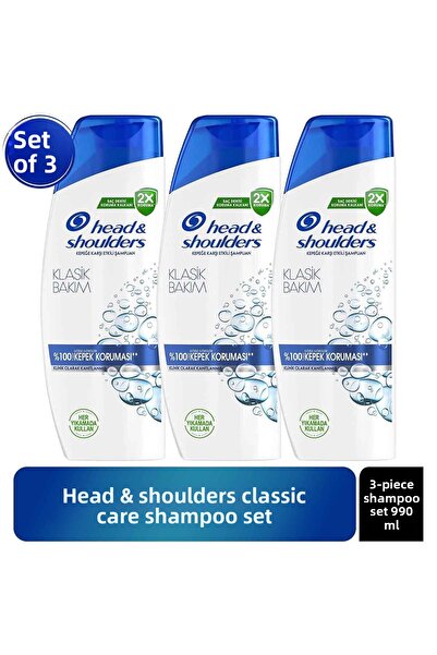 Head&Shoulders Head and Shoulders Classic Care 1in1 Shampoo 330 ml X3 Pieces