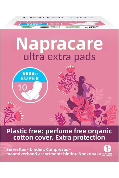 Natracare العلامة التجارية: Organic Pad Ultra Extra Super 10 قطع الفئة: فوط ي...