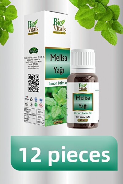 Bio Vitals 20 مل زيت بلسم الليمون - 12 قطعة - علبة
