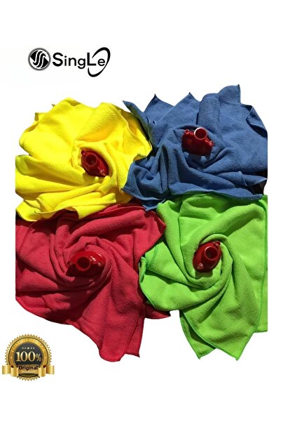 Single (4 БРОЯ) Луксозна глава Vileda (3-СЛОЙНА) Специален продукт, изработен от микрофибърна кърпа