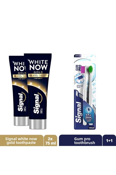 Signal White - Gold Color 75ml Gentle Gingival Care, X2 Set