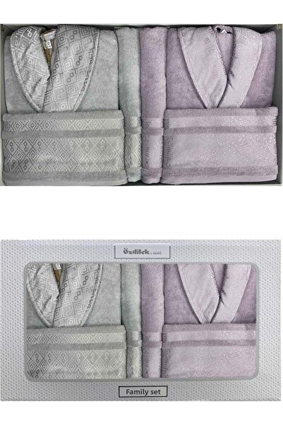 Özdilek Dory Family Set Σετ μπουρνούζι - Λιλά - Γκρι