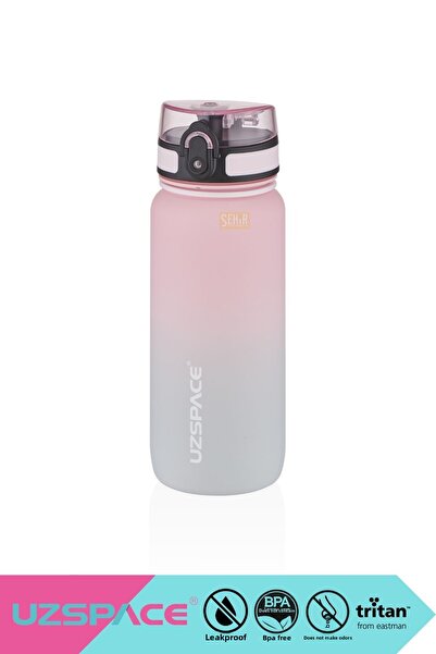 Uzspace New 650ml Tritan Water Flask - Double Color, Leak-Proof, BPA Free and...