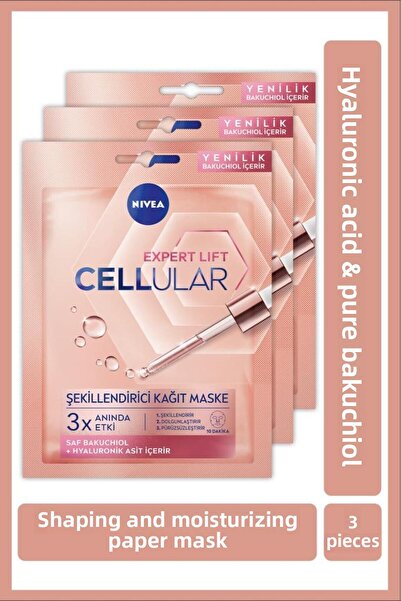 NIVEA Hyaluron Cellular Filler Mască tip șervețel pentru contur X3