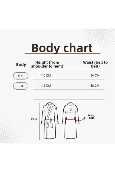 Semecca Μπουρνούζι με σάλι με καθημερινό σχέδιο