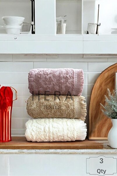 HERA Kitchen and Hand&Face Towel Set Cotton 3 Pieces 30 X 50 cm