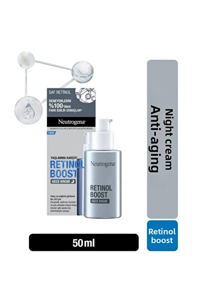 Neutrogena كريم ريتينول بوست الليلي المضاد للشيخوخة - مضاد للتجاعيد، 50 مل