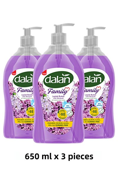 Dalan باقة صابون ليلك 650 مل - 3 قطع