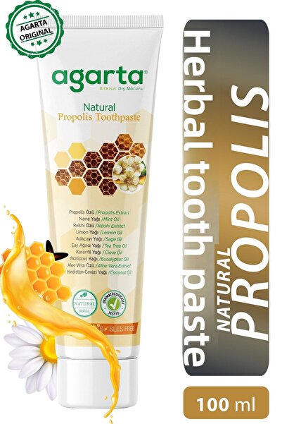Agarta معجون أسنان طبيعي بالبروبوليس 100 مل