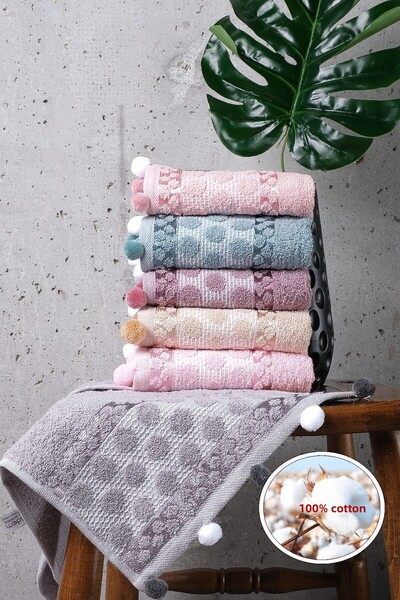 ENESSA 6 قطع من مناشف المطبخ الناعمة المصنوعة من القطن بنسبة 100% مقاس 30x50 سم