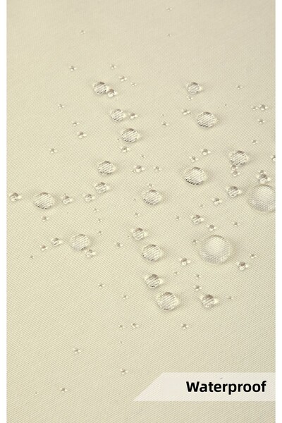 HOMELKA Washing Machine Cover Liquid Proof Fabric Cream Color Plain Model