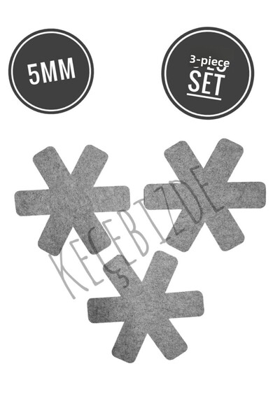 KeçeBizde طقم وعاء من اللباد المقاوم للخدش باللون الرمادي مقاس 5 مم وواقي من ...