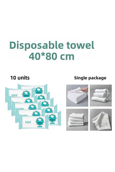 kaspak Disposable towel / 10 pieces / 40*80 cm/ SINGLE PACKAGE