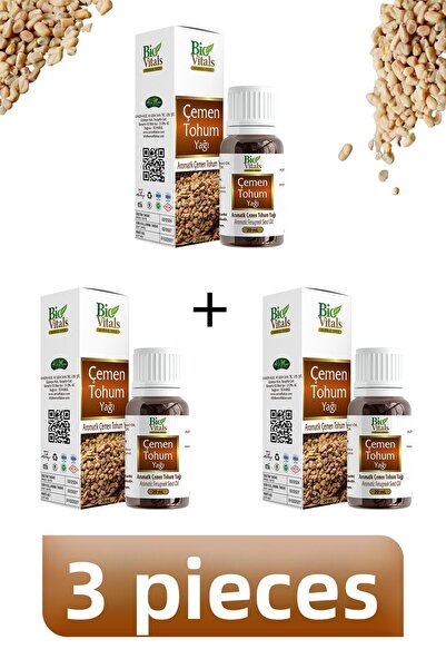 Bio Vitals 20 مل 3 قطع زيت بذور الحلبة