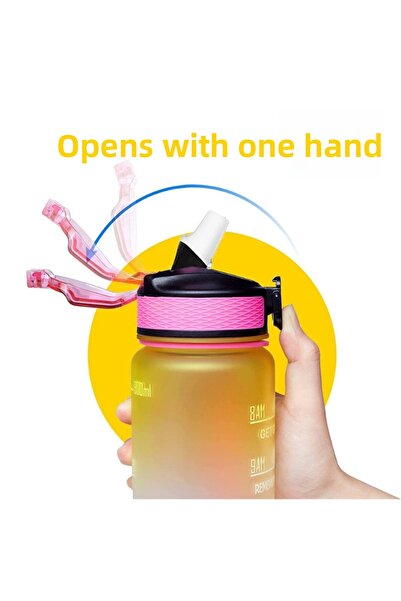 Comprox 1 Lt Water Bottle with Motivational Sticker Sports Water Bottle Gym Water Bottle Water Bottle No Bpa Water Bottle