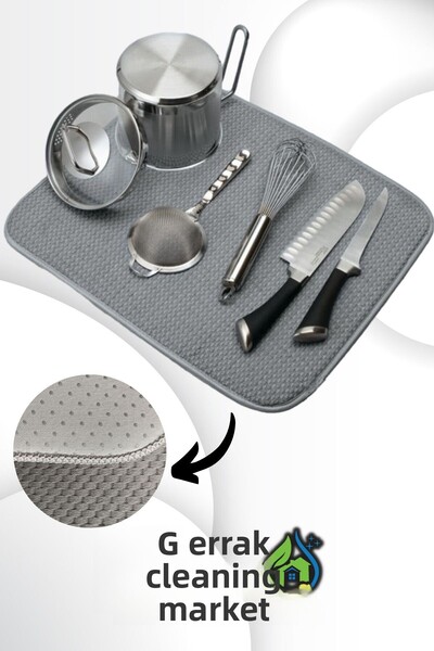 Berrak Temizlik Pazarı Ultra Super Absorbent Dish Mat / Stand (50x40cm)