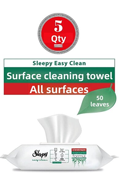 Sleepy منشفة تنظيف الأسطح 50 بوصة - سهلة التنظيف × 5