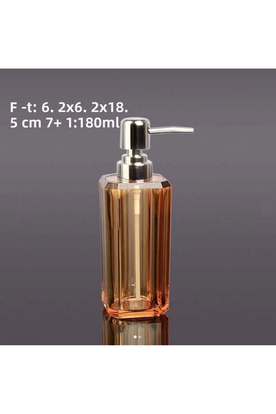 btm home Малък дозатор за сапун с помпено действие, прозрачен дозатор за тече...