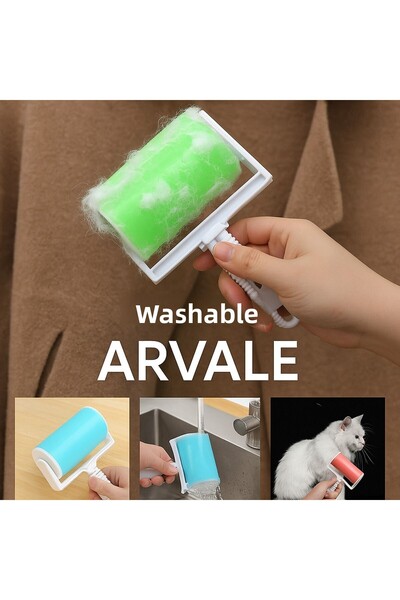 ARVALE Rolă practică lavabilă pentru colectarea părului și a prafului, pentru...