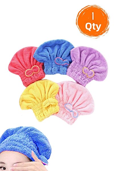 Factorial 1 τεμάχιο Πλενόμενο σκουφάκι για στέγνωμα μαλλιών - Ελαστική και απ...