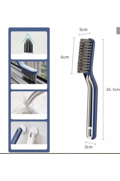 BORA HOME Multifunctional Joint Floor Tile Bathroom Kitchen Groove Cleaning Brush Garbage Cleaning Brush with Tweezers