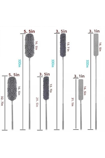 Hansel Anti Static Telescopic Dusting Set with 3 Heads