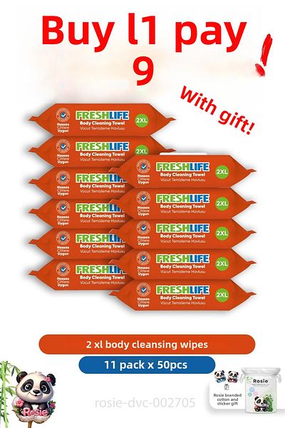 Freshlife Body Cleansing Towel 50's 2 XL Buy 11 Pay 9