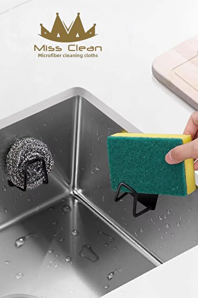 MissClean Suport pentru burete de vase cu 2 inele de prindere - Organizator a...