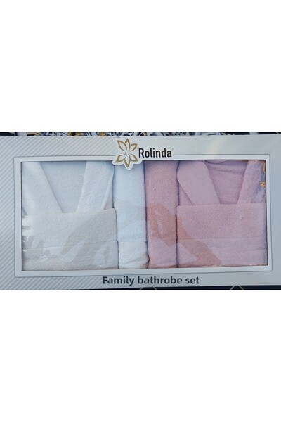 Rolinda Σετ οικογενειακής ρόμπας διπλού προίκα 6 τεμαχίων