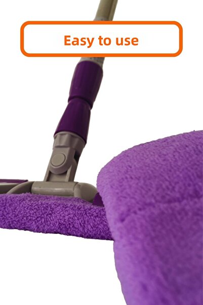 MOLTO Purple Telescopic Magic Cloth Mop - With All Kinds of Spare Cloth