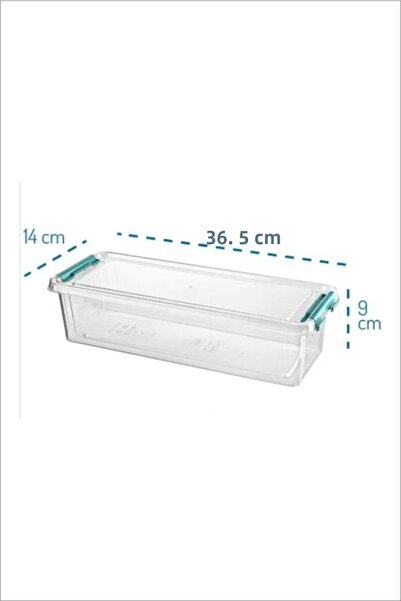 HOBBY LİFE 4 Compartment Deep Storage Container Grand Organizer Box with Lock 3.5 Lt