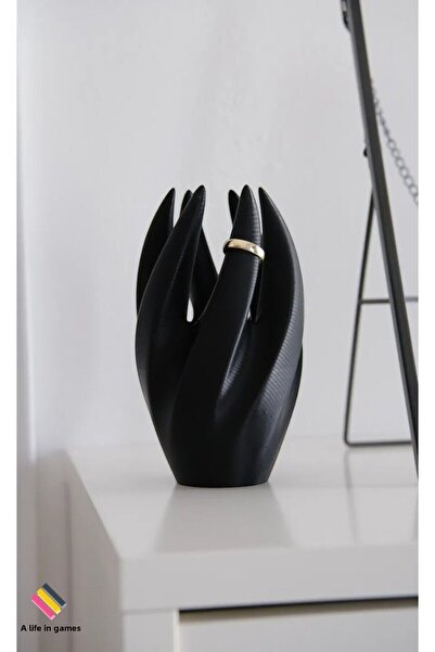 a life in games Lanț decorativ elegant pentru femei, argintiu, aur, oțel, expoziție - SUPORT DE INEL Suport de afișare și brățară