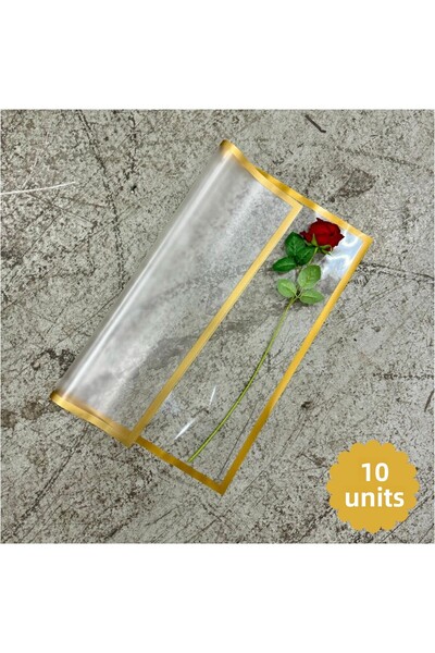 COLORPAK Gelatin Paper with White Background and Gold Edge - 55X55Cm Matte Op...