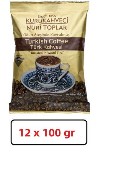 Eminönü Kahvecisi نوري توبلار - رقائق القهوة التركية 12x100 جرام