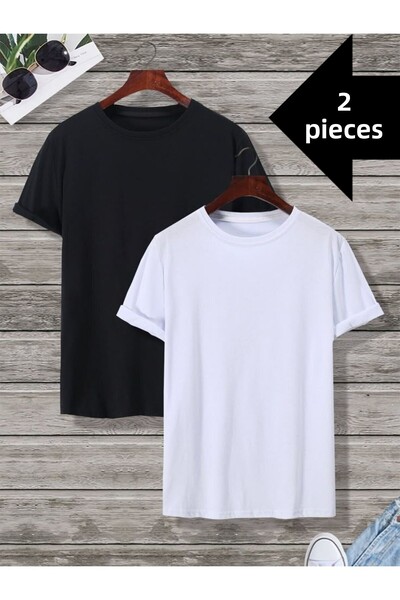 JustBS Γυναικείο T-Shirt 2 τεμαχίων με άνετη εφαρμογή